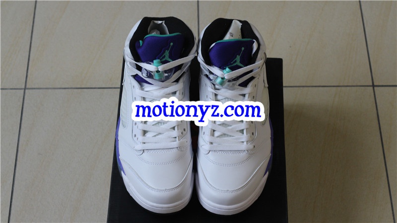 Authentic Air Jordan 5 Retro Grapes